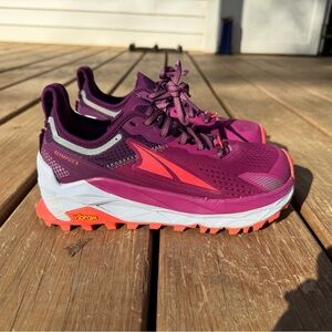 Altra Women's Olympus 5 Trail Running Shoes - Purple and Pink